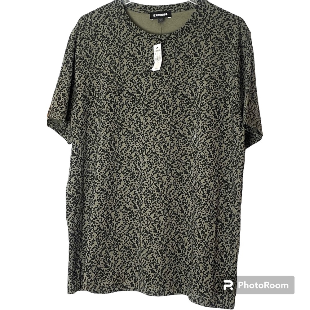 NEW Express Men’s T-shirt brown Black XL
